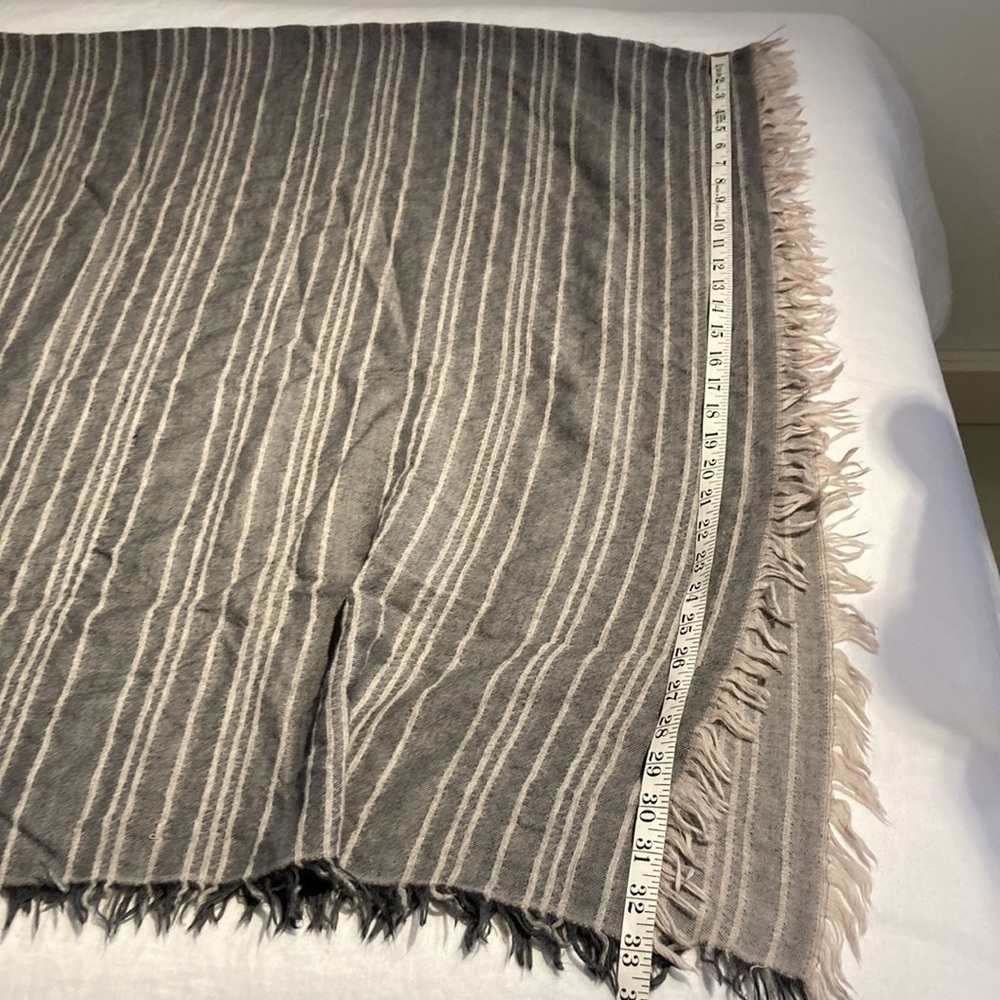 Vince wool blend sequin striped scarf shawl - Picture 13 of 13